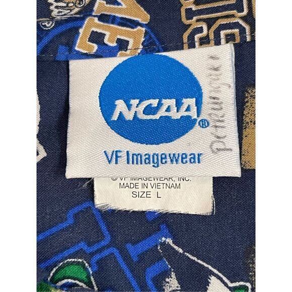 Men’s Notre Dame short sleeve button up and hat Large - Picture 4 of 9